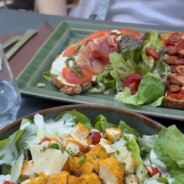 Tartines et salade César du Miam's à Duisans, près d'Arras