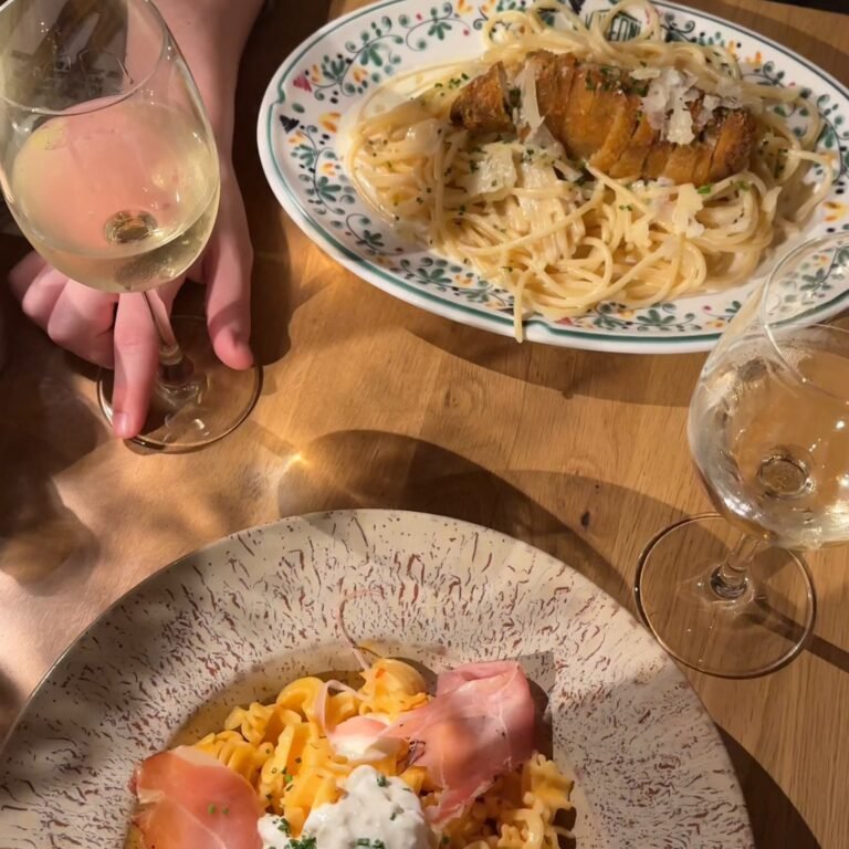 Les pâtes au Volfoni, trattoria de la place des Héros à Arras